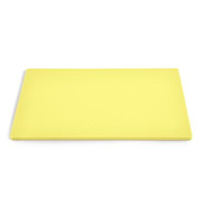 Vollrath 5200050 Poly Cutting Board - 12 x 18 x 1/2" Yellow, 0.5 in
