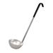 Vollrath 58066 8 oz Soup Ladle - Stainless Steel, Black Kool-Touch Handle, Silver