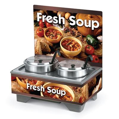 Vollrath 720202103 Full Size Soup Merchandiser Base - Country Kitchen, Menu Board, 7 qt Accessories, 120v, 7-qt Pack