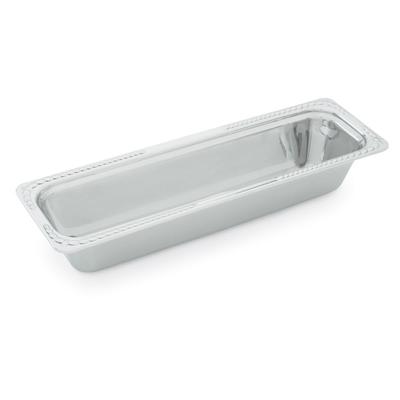 Vollrath 8230820 3 qt Decorative Half Size Long Rectangular Pan - 20 15/16x6 1/3x2 3/4" Stainless