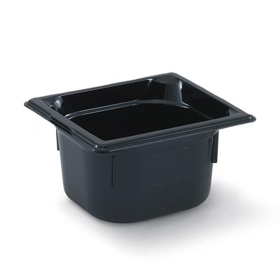 Vollrath 9042420 2 1/2"D Quarter Size High Temp Food Pan, Black