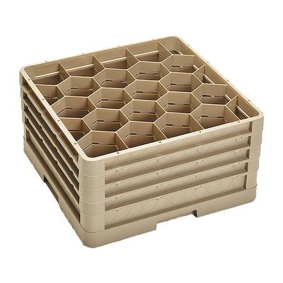 Vollrath CR11GGGG Traex Rack Max Full Size Glass Rack w/ (20) Compartments - (4) Extenders, Beige