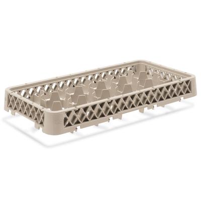 Vollrath HR1D1 Dishwasher Rack - Half-Size, 17 Square Compartment, (1)Compartment Extender, Beige