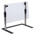 Vollrath MB48FLAT Portable Breath Guard w/ Steel Base - 48"L x 14"W x 14.25 to 25.5"H, Acrylic, Adjustable, Clear Acrylic