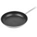 Vollrath N3812 12 1/2" Optio Non-Stick Steel Frying Pan w/ Hollow Metal Handle - Induction Ready, Stainless Steel