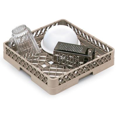 Vollrath TR1 32 Full-Size Dishwasher Rack - Open Bottom and Sidewall, Beige