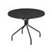 emu 813 36" Round Cambi Indoor/Outdoor Table w/ Umbrella Hole - Steel, Antique Black