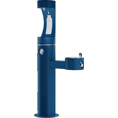 Elkay LK4420BF1UFRKBLU Outdoor Bottle Filling Station & Drinking Fountain - Non Refrigerated, Blue