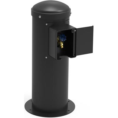 Elkay LK4461YHLHBBLK Outdoor Yard Hydrant w/ Locking Hose Bib - 10 1/2"W x 30"H, Steel, Black