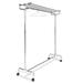 CSL 1075-60P 60" Portable Valet w/ Hat Rack, 18 Perma-Hangers, Zinc Plated Steel, Silver