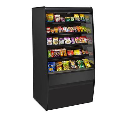 Federal VNSS3678C Vision Series 36" Self Service Open Air Case - (5) Levels, 120v, Self-Service, Black