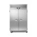 Traulsen ADT232NUT-FHS 52" 2 Section Commercial Refrigerator Freezer - Solid Doors, Top Compressor, 115v, Silver