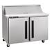 Centerline by Traulsen CLPT-4812-SD-LR 48" Sandwich/Salad Prep Table w/ Refrigerated Base, 115v, Two-Section, 12 (1/6) 4" Deep Pans, Stainless Steel
