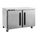 Centerline by Traulsen CLUC-36R-SD-LL 36" W Undercounter Refrigerator w/ (2) Sections & (2) Doors, 115v, 2 Solid Doors, Rear Mount, Silver