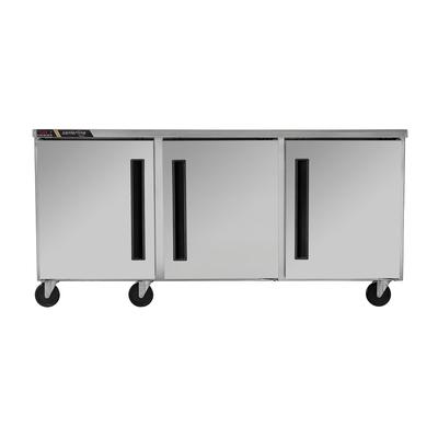 Centerline by Traulsen CLUC-72F-SD-LRR 72" W Undercounter Freezer w/ 3 Sections & 3 Doors, 115v, Silver