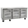 Centerline by Traulsen CLUC-72R-GD-RRR 72" W Undercounter Refrigerator w/ (3) Sections & (3) Doors, 115v, Silver
