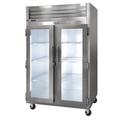 Traulsen G23010-053 52 1/8" 2 Section Reach In Freezer - (2) Glass Doors, 115v, Silver