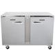 Traulsen UHT48-LR Dealer's Choice 48" W Undercounter Refrigerator w/ (2) Sections & (2) Doors, 115v, 13.1 Cubic Feet, Silver