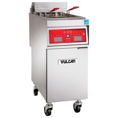 Vulcan 1ER85DF Commercial Electric Fryer - (1) 85 lb Vat, Floor Model, 208v/3ph, Stainless Steel