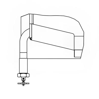 Vulcan BPDOV-3 2" Draw Off Valve, Left Front 90 Degree w/ Strainer