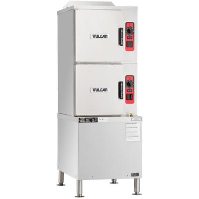 Vulcan C24GA10 LP (10) Pan Convection Commercial Steamer - Cabinet, Liquid Propane, Stainless Steel, Gas Type: LP