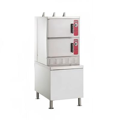 Vulcan C24GA6 (6) Pan Convection Commercial Steamer - Cabinet, Liquid Propane, Stainless Steel, Gas Type: LP