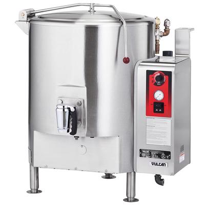 Vulcan GL80E LP 80 gal Steam Kettle - Stationary, Full Jacket, Liquid Propane, Stainless Steel, Gas Type: LP