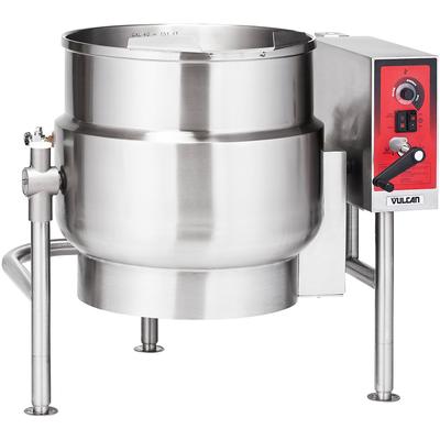Vulcan K40ELT 208/3 40 gal Steam Kettle - Manual Tilt, 2/3 Jacket, 208v/3ph, Stainless Steel