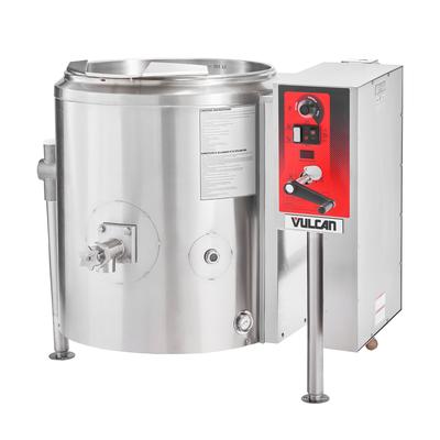 Vulcan K40GLT NG 40 gal Steam Kettle - Manual Tilt, 2/3 Jacket, Natural Gas, Stainless Steel, Gas Type: NG