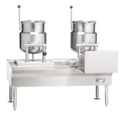 Vulcan VEKT50/66 240/3 (2) 6 gal Steam Kettles - Manual Tilt, 2/3 Jacket, 240v/3ph, Stainless Steel