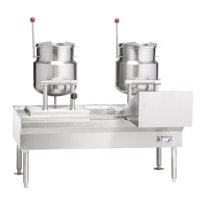 Vulcan VEKT80/666 208/3 (3) 6 gal Steam Kettles - Manual Tilt, 2/3 Jacket, 208v/3ph, Stainless Steel