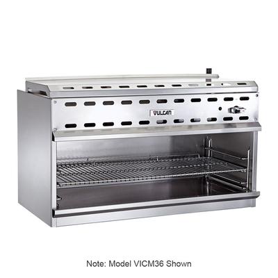 Vulcan VICM60 60" Gas Cheese Melter w/ Infrared Burner, Stainless, Liquid Propane, 2 Infrared Burners, LP, Silver, Gas Type: LP