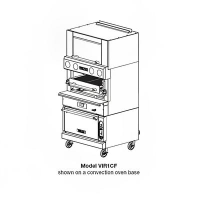 Vulcan VIR1CF LP Deck-Broiler w/ Infrared Burners, Convection Oven, Liquid Propane, Stainless Steel, Gas Type: LP