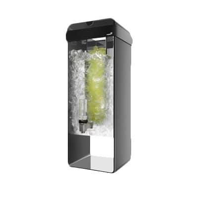 Rosseto LD154 3 gal Beverage Dispenser w/ Infuser - Plastic Container, Black Base