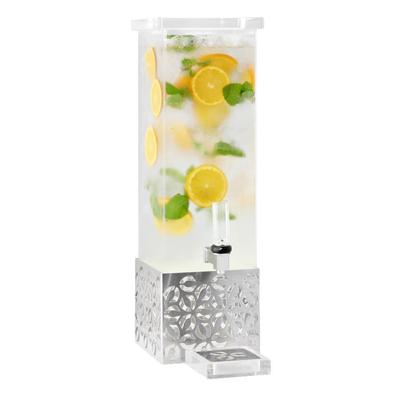 Rosseto LD160 1 gal Beverage Dispenser - Plastic Container, Stainless Base, Silver
