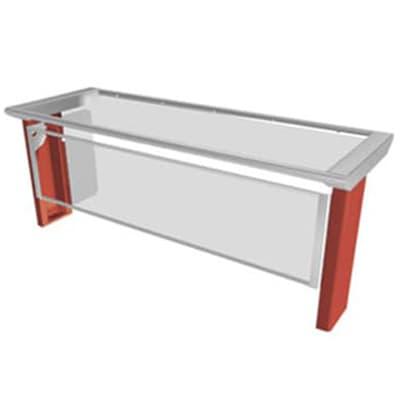 Duke TS550-88 87 5/8" Sneeze Guard, Self Service Style w/ Acrylic End Guards, 2-Sided