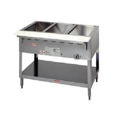 Duke WB302 NG 30 3/8" Hot Food Table w/ (2) Wells & Cutting Board, Natural Gas, Silver, Gas Type: NG