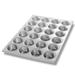 Chicago Metallic 46520 Muffin/Cupcake Pan, Makes (24) 2 3/4" Cakes, Noncoated 20 ga Aluminum, Silver