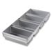 Chicago Metallic 49145 Bread Pan Set, Makes (4) 10" x 5" Loaves, AMERICOAT Glazed 26 ga. Aluminized Steel, Silver