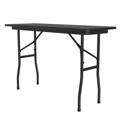 Correll CF1848PX-07 48" Rectangular Folding Table w/ Black Granite Top, 29"H