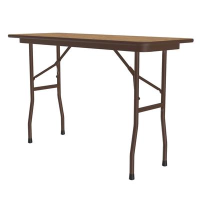 Correll CF1872PX-06 72" Rectangular Folding Table w/ Medium Oak Top, 29"H, Brown