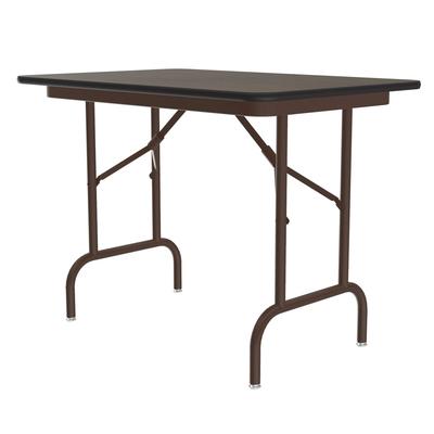 Correll CF2448M 01 48" Rectangular Folding Table w/ Walnut Melamine Top, 29"H