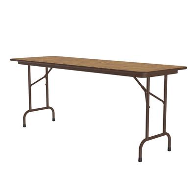 Correll CF2460PX 06 60" Rectangular Folding Table w/ Medium Oak Top, 29"H, Brown