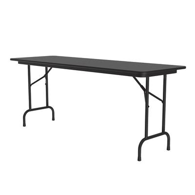 Correll CF2472M 07 72" Rectangular Folding Table w/ Black Granite Melamine Top, 29"H
