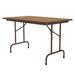 Correll CF3048PX 06 48" Rectangular Folding Table w/ Medium Oak Top, 29"H, Brown