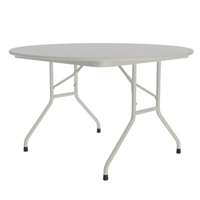 Correll CF48MR 15 48" Round Folding Table w/ Gray Granite Top, 29"H