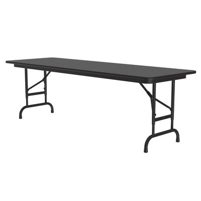 Correll CFA2472PX 07 72" Rectangular Folding Table w/ Black Granite Top, 32"H
