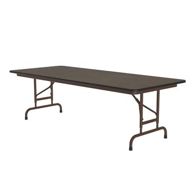 Correll CFA3096PX-01 96" Rectangular Folding Table w/ Walnut Top, 32"H