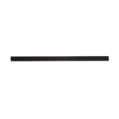 Tablecraft 100132 7 3/4" Unwrapped Straws - Paper, Black