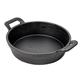 Tablecraft CW30140 28 oz Mini Round Server w/ Handles, 9" Diameter, Cast Iron, Black